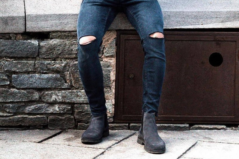 Chelsea Boots - Washed Black - Lordya