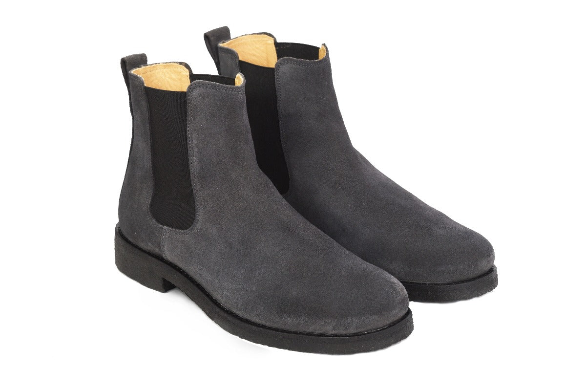 Unisex Julian Dark Grey Antracite Suede Chelsea Boots Suede Chelsea Boots main image 4