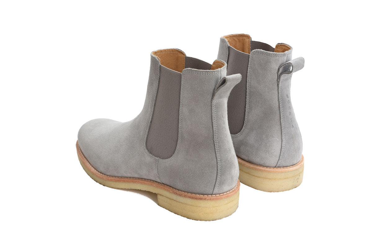 Lordya Chelsea Boots - Light Grey suede display picture 1