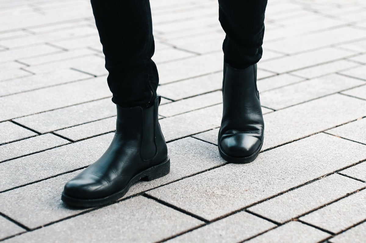 Lordya Chelsea Boots - Black Leather- Lordya