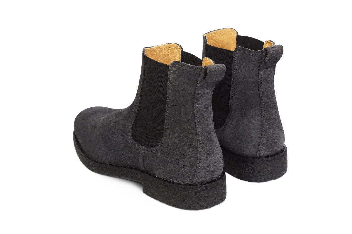 $1100 Adyar Black Suede Leather Chelsea Boots SSENSE Exclusive Mens Size 46 / 12 Black Suede Chelsea Boots For Men - Custom Shoes – ADORSI main image 3