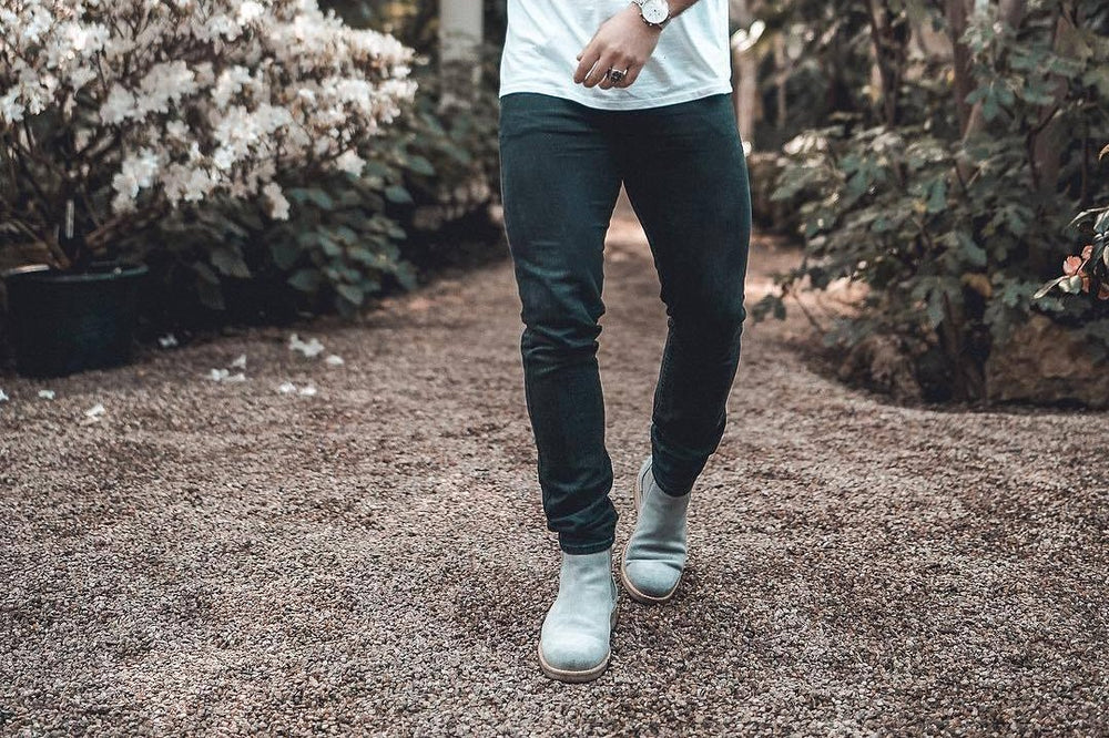 Lordya Chelsea Boots - Light Grey suede display picture 1