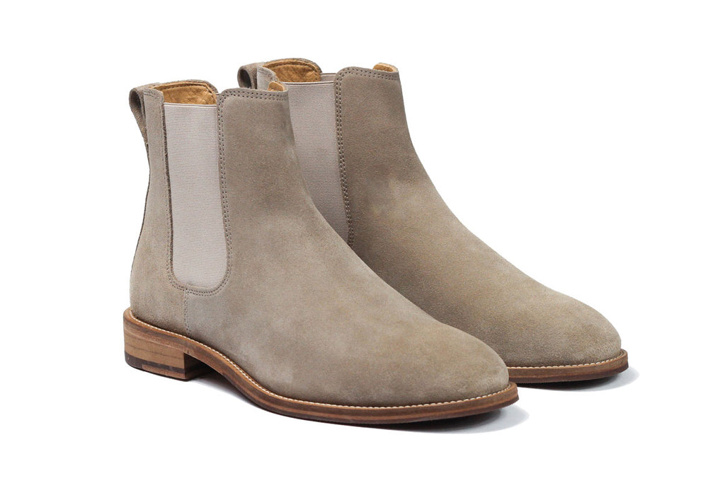 Lordya Classic Chelsea Boots Stone suede - Main Image